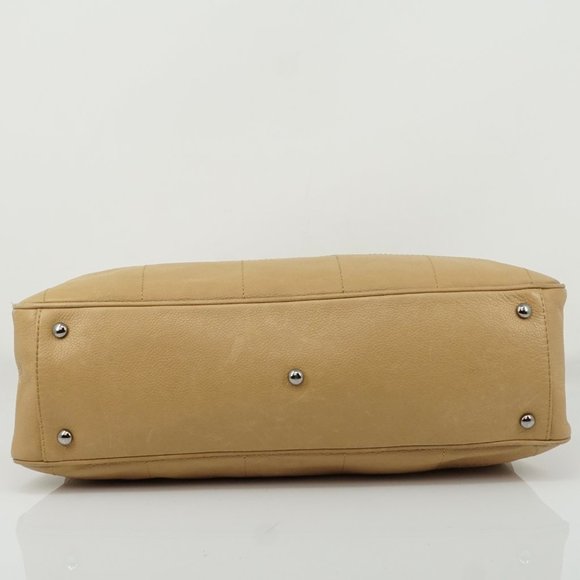 Auth Chanel Hand Bag Beige Cavier Skin #5718C32 - Picture 6 of 12